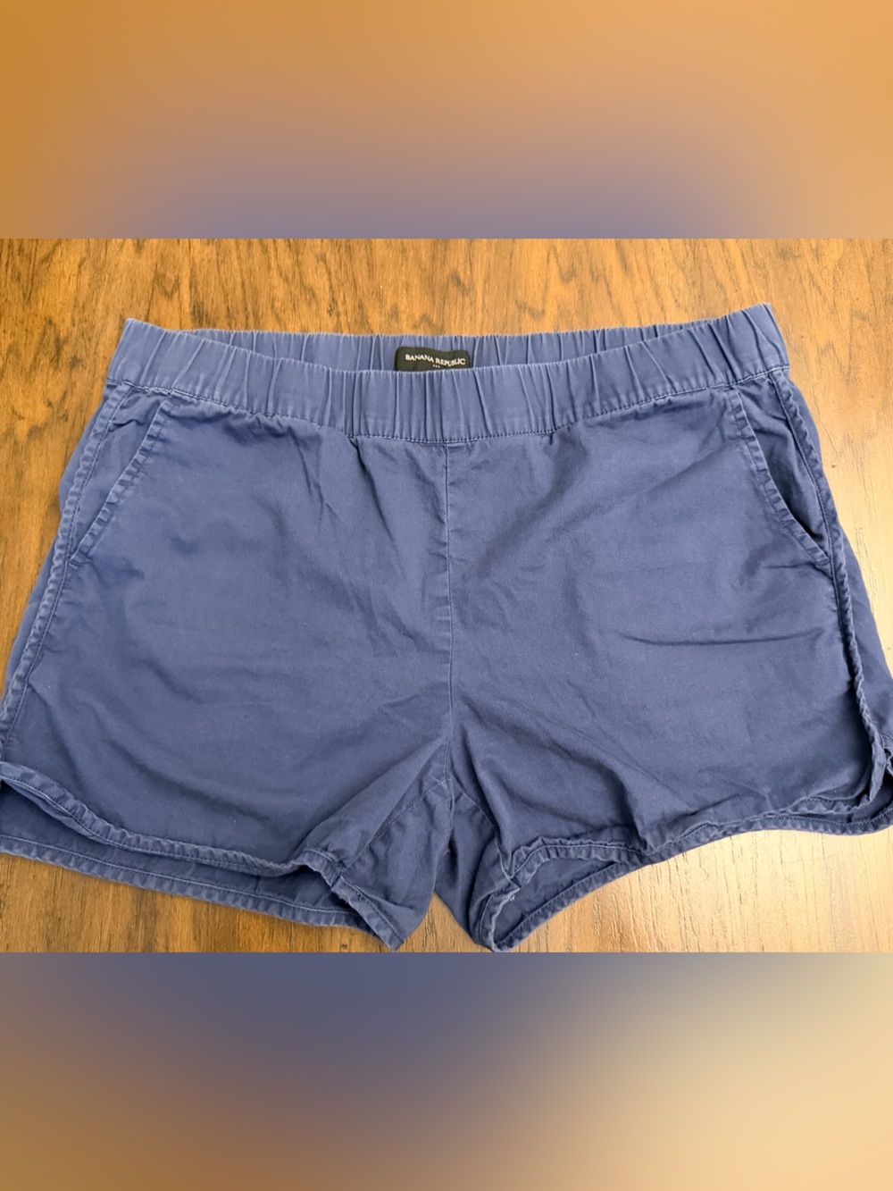 Banana Republic Blue Pull-On Shorts | Elastic Waist | Size M